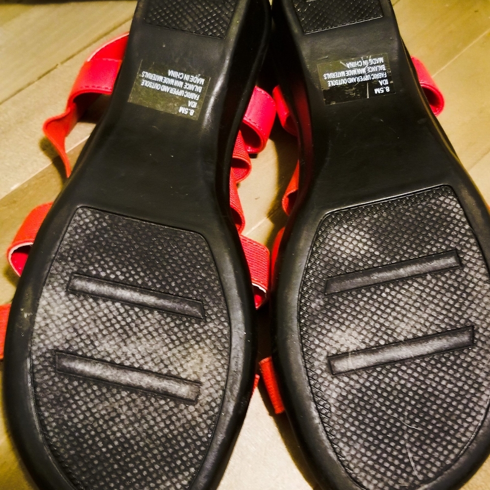 Womens Red Judith Sandals